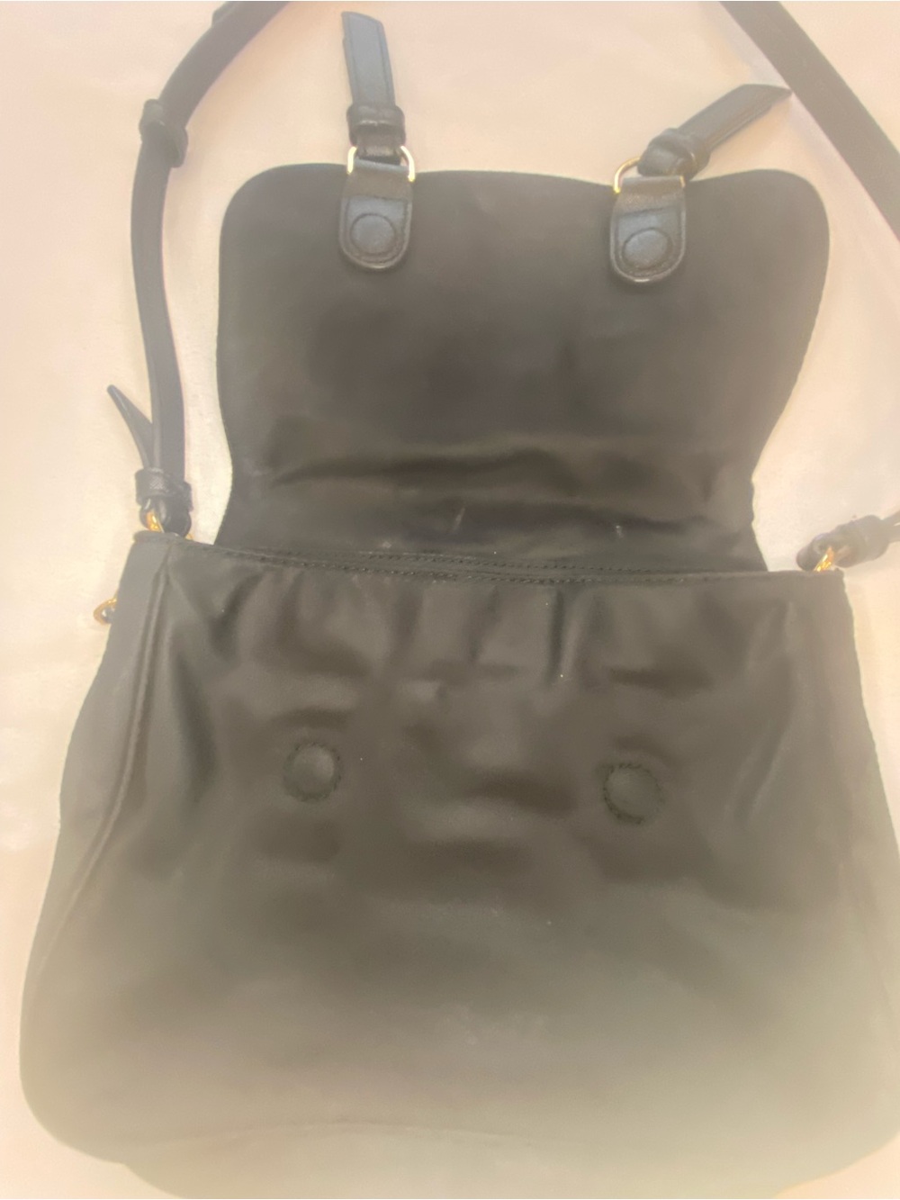 Marc Jacobs Black Crossbody with Gold Logo Accent - Picture 3 of 11